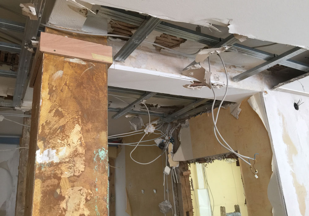 Bild des Bauprozesses unsers Store-Designs für Schuh Gilbert.