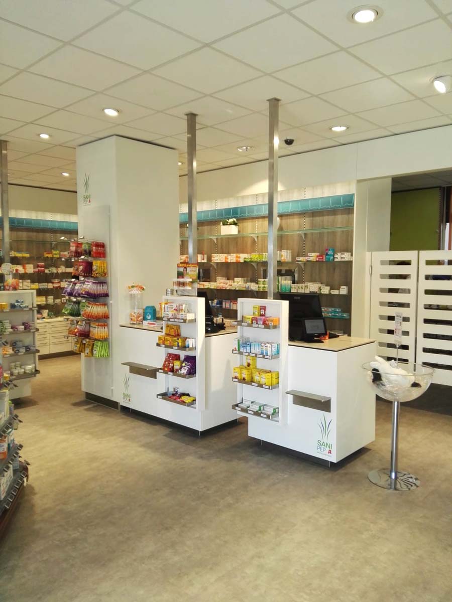 Bild der zeitgemäßen Kassentheken von Bäuerlein Objektdesign