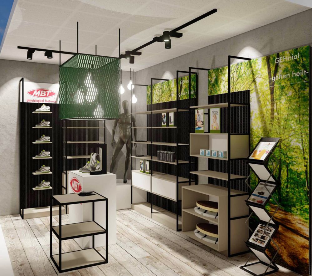 MBT Verkaufsraum gestaltet von Bäuerlein Objektdesign