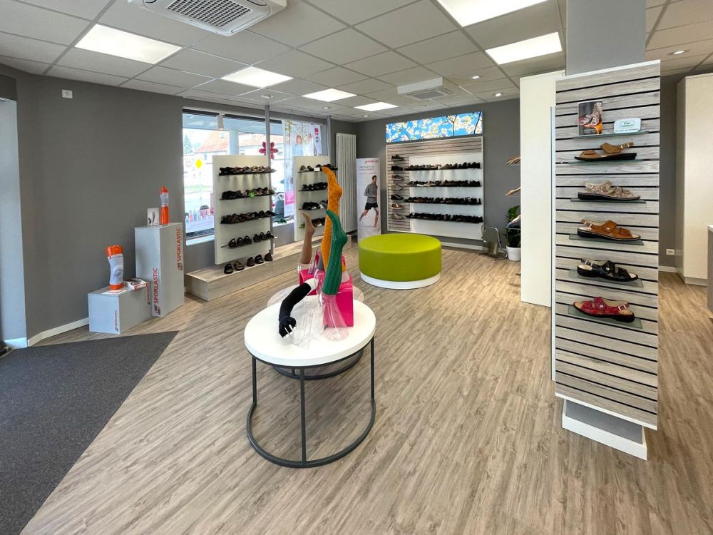 Orthopädieschuhtechnik-Geschäftsdesign von Bäuerlein Objektdesign mit fachkundiger Gestaltung