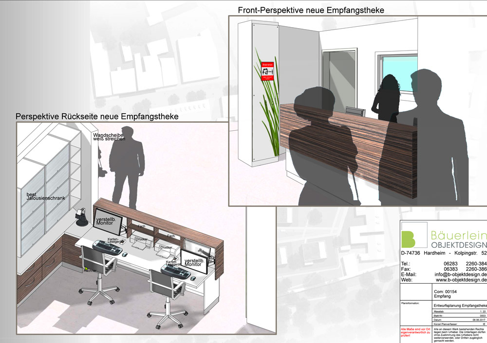 Konzeptzeichnung zeigt die Front- und Rückseitenperspektive der neuen Anmeldung 