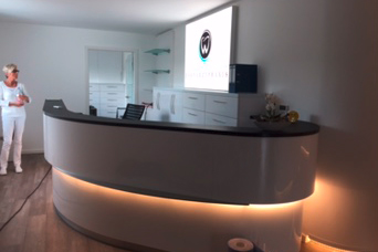 Nahaufnahme der Anmeldung 