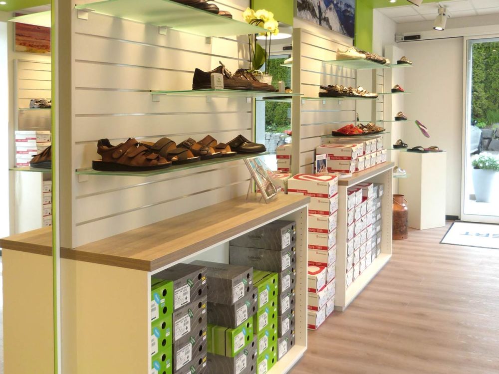 Präsentation im Einzelhandelsraum.