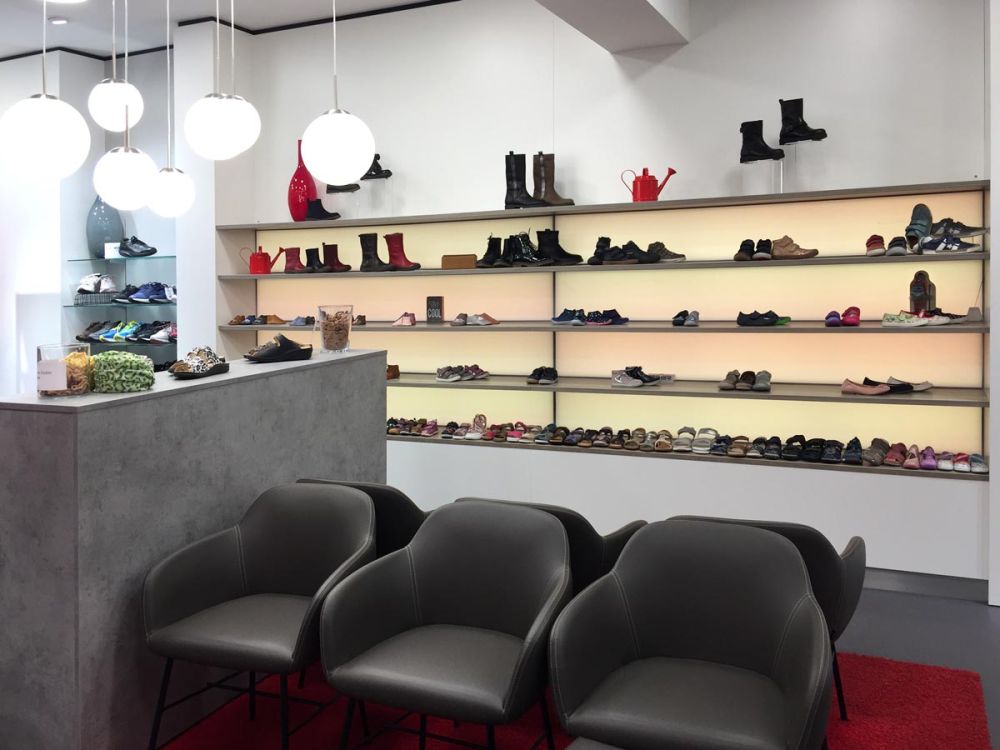 Raumausstattung der Ladenfläche