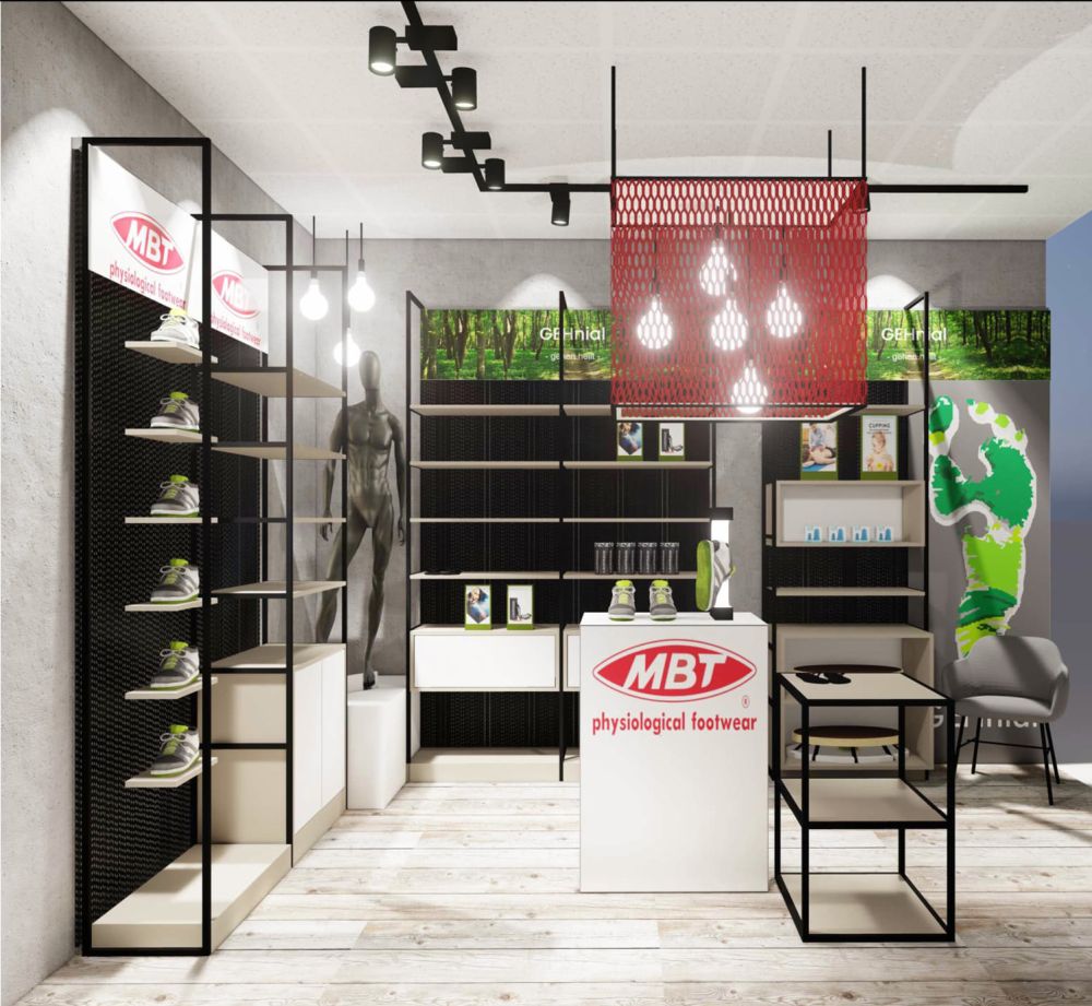 MBT Verkaufsraum gestaltet von Bäuerlein Objektdesign