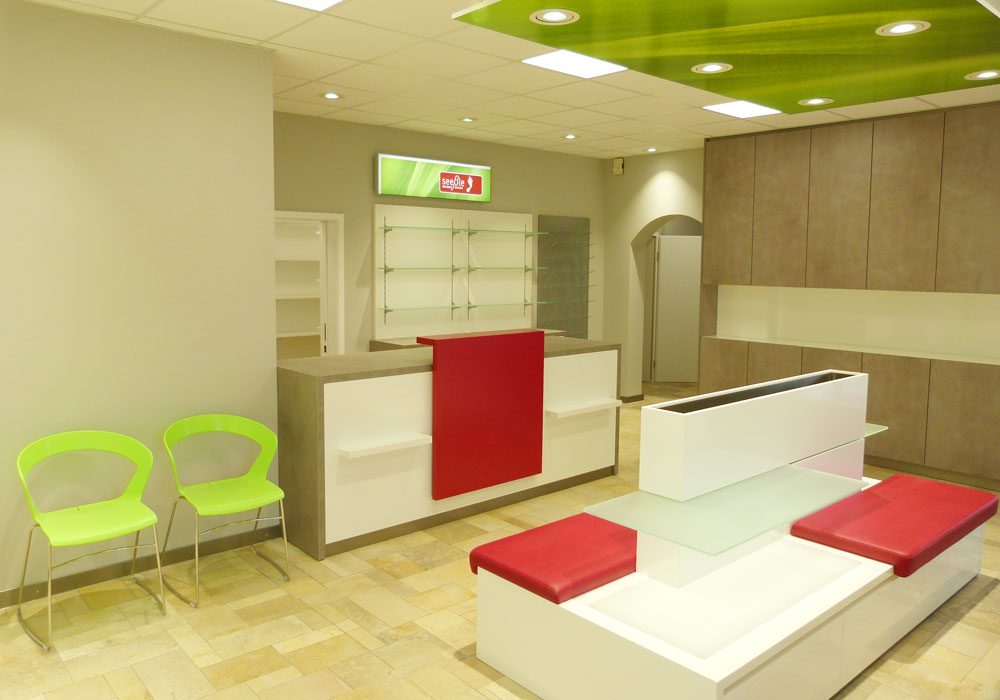 Raumdesign für Seeßle Fußgesund von Bäuerlein Objektdesign