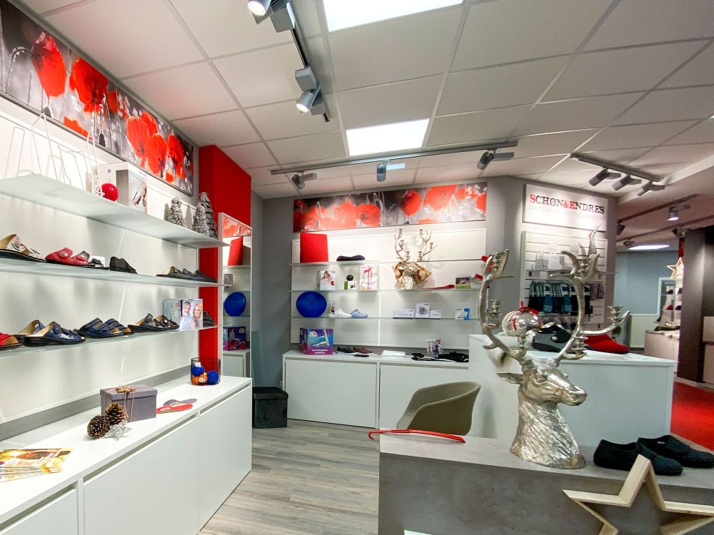 Perfekter Ladenbau von Bäuerlein Objektdesign in der Orthopädischen Schuhversorgung